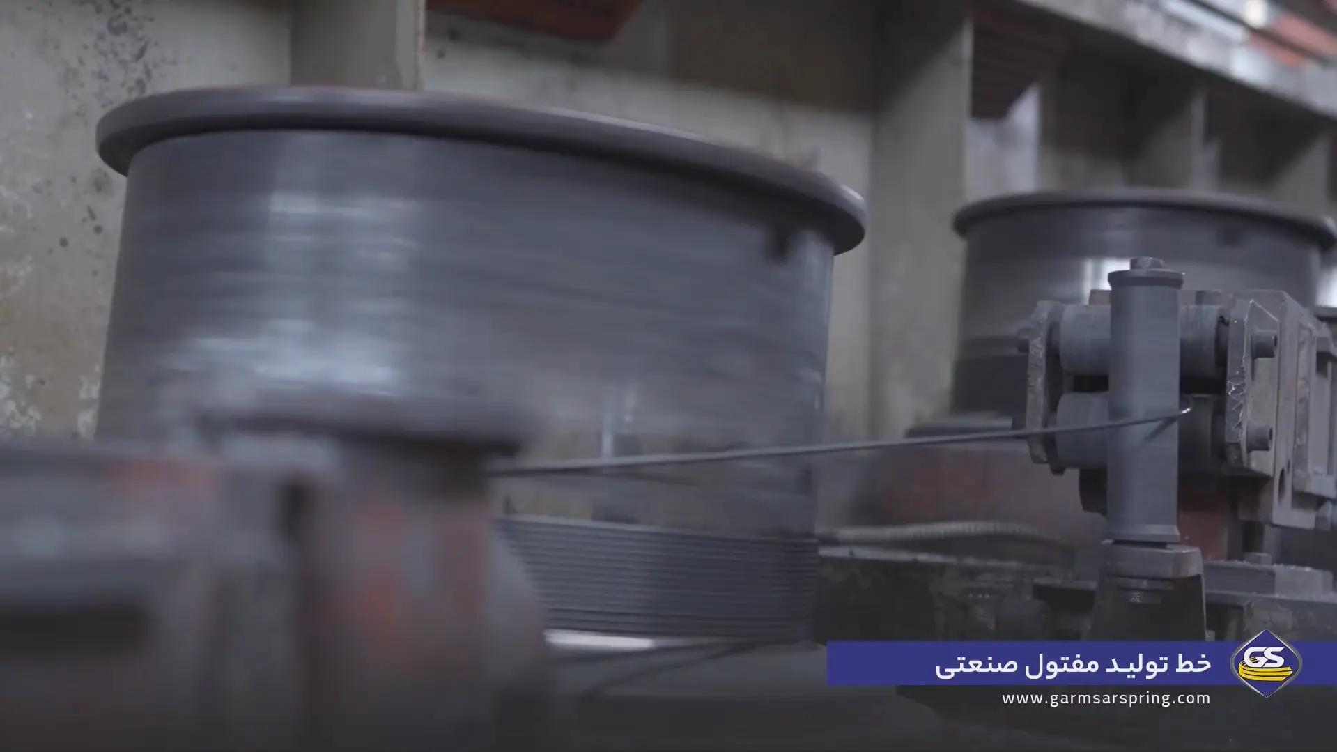 خط تولید مفتول صنعتی در کارخانه گرمسار اسپرینگ